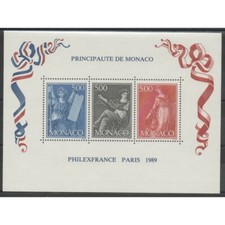 Monaco - Blocs et feuillets - 1989 - No BF 47 - Exposition