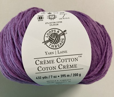 loops & threads creme cotton yarn