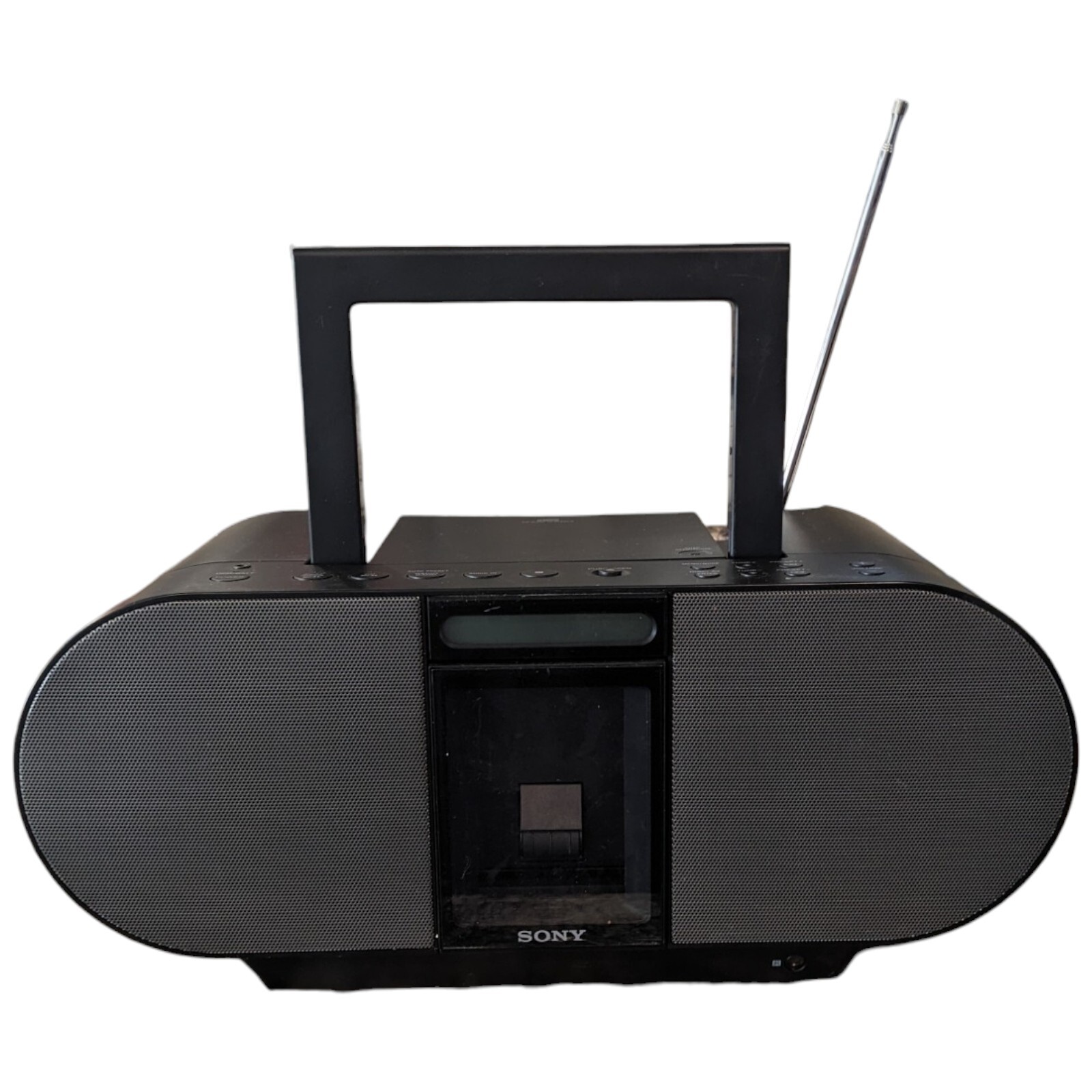 Sony Boombox CD IPod Dock Vintage ZS-S4iP Audio In Radio Wit