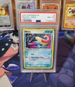 PSA 8 Milotic 8/106 Ex Emerald Holo Mint Graded Pokemon TCG Card