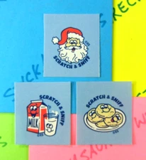 Christmas Santas Milk & Cookies Everything Smells Sticker Lot Of 3