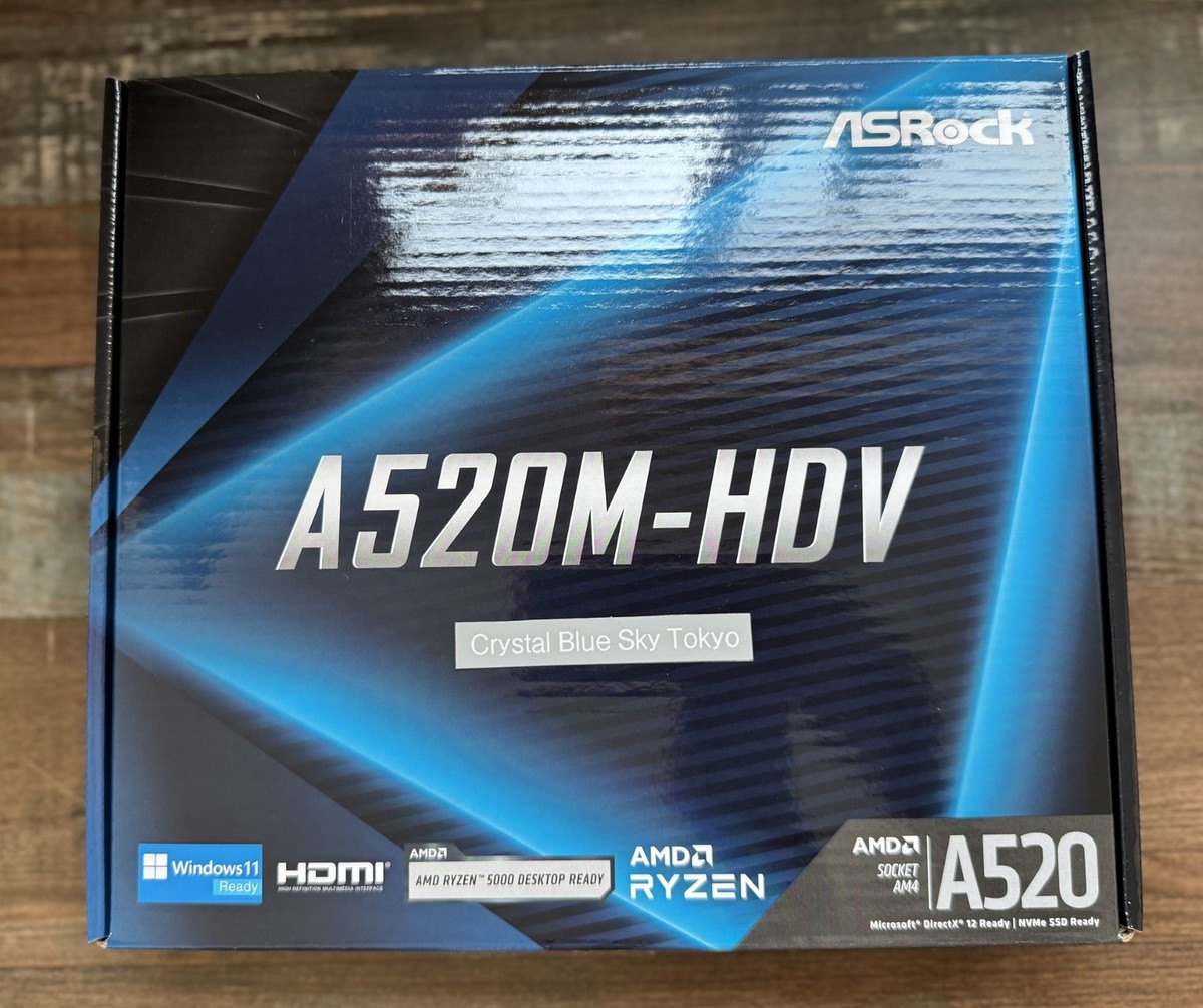 ASRock A520M-HDV AM4 AMD Ryzen 5000/4000/3000 MicroATX Motherboard