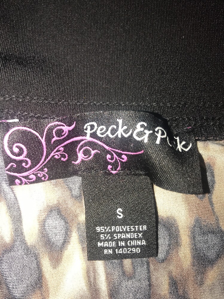 Peck & Peck Woman Black Animal Jacket Size Small Long Sleeve Full
