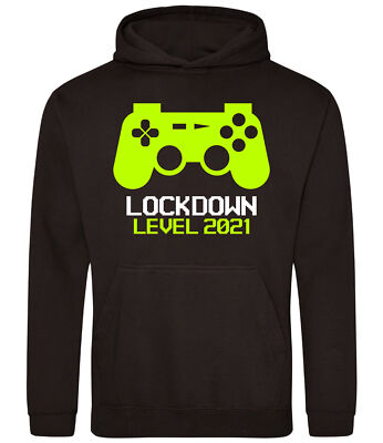 Kinder Lockdown Level 2021 Retro Hoodie Gaming Geschenk Videospiel Hoody Gamer Kind