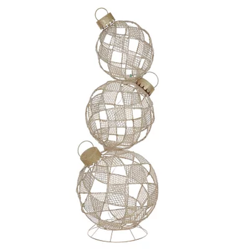 Member s Mark 5 Pre Lit Gold Stack Ornaments Christmas D cor EBay Member s mark 5 pre lit gold stack ornaments christmas d cor ebay