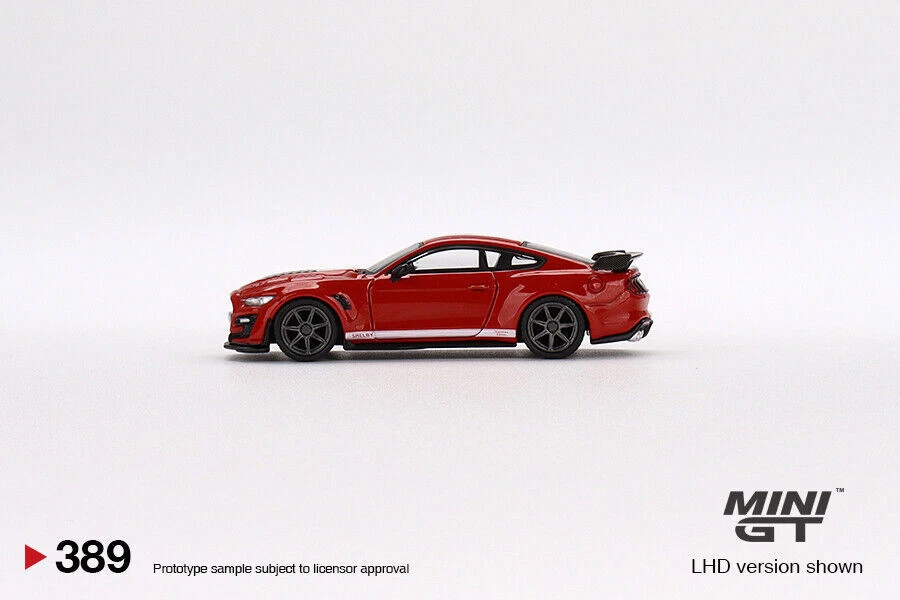 MINI GT 1:64 Shelby GT500 SE Widebody Ford Race Red LHD Car in box - Image 4 of 4