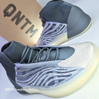 Adidas US 13.5 Men's Mono Carbon Blue Off White Boost Rare Yeezy QNTM GX6594 New