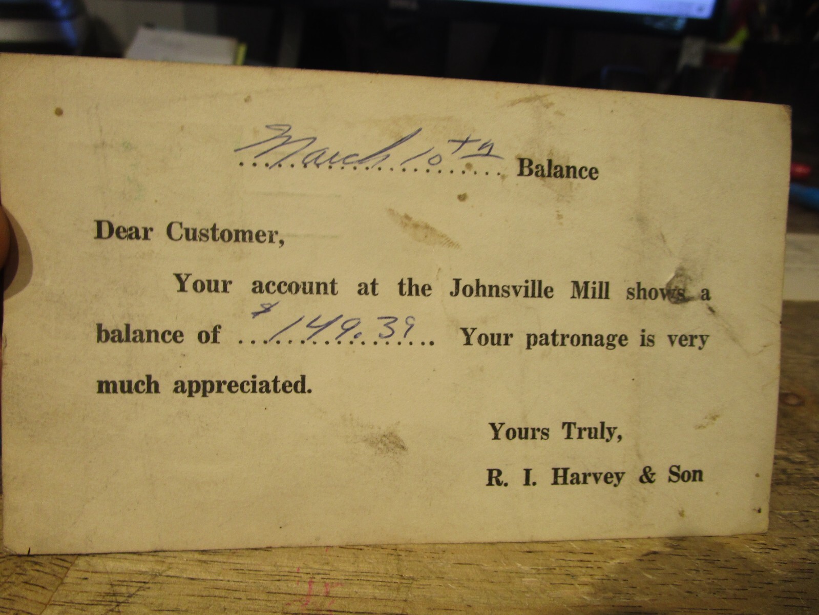 U1 Old OHIO BUSINESS REPLY Postcard Johnsville Shauck Morrow County Harvey & Son eBay