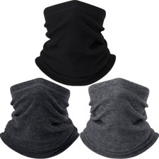Winter Fleece Neck Gaiter Face Mask Bandana for Cold Weather Skiing Warmer Scarf