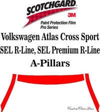 3M Paint Protection Film Pro Series Fits 2024 2025 Volkswagen Atlas Cross Sport