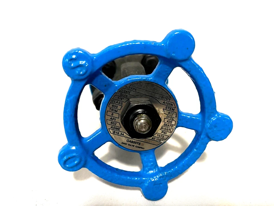 Ohio Valve Company 1/4" 800 Class GA800TE Gate Valve Threaded A105N BRAND NEW - Image 3 of 3