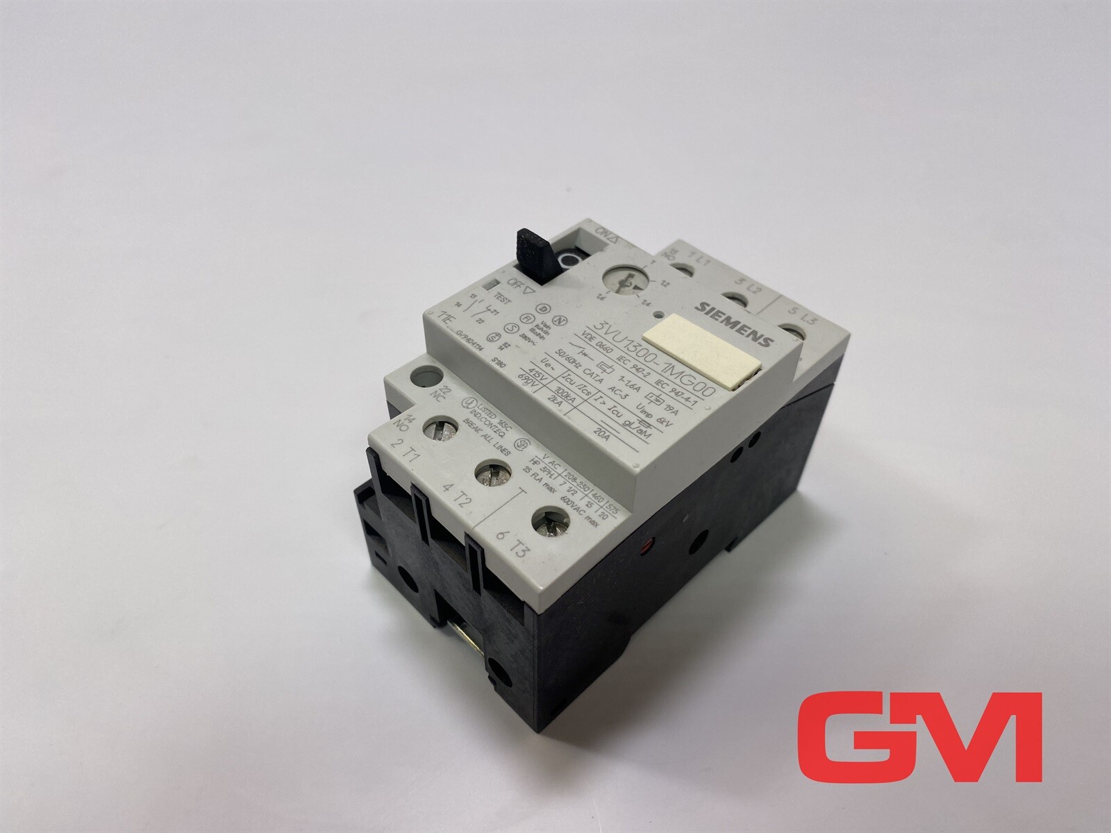 Siemens Circuit Breaker 3VU1300-1MG00 1-1.6A 11E 1NO + 1NC