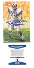 Deacon Jones Signed Goal Line Art Glac Autographed Rams Beckett Bas H05108