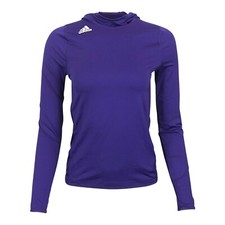 Adidas Women's Purple Climalite Iconic Training Hoodie CY7659