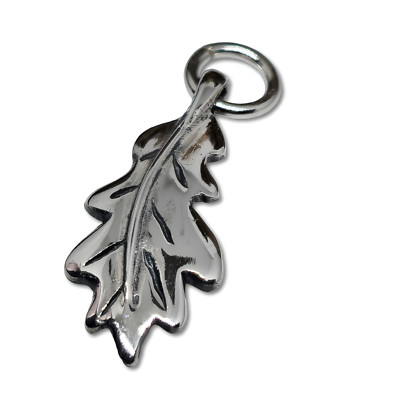 Eichenblatt Charm 925 Sterling Silber Major Eichenblatt offen Ring Anhänger Schmuck