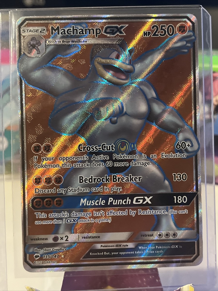 machamp gx pokemon card price Machamp-GX - 135/147 - Full Art Ultra Rare - Sun & Moon: Burning Shadows :  Buy Online at Best Price in KSA main image 1