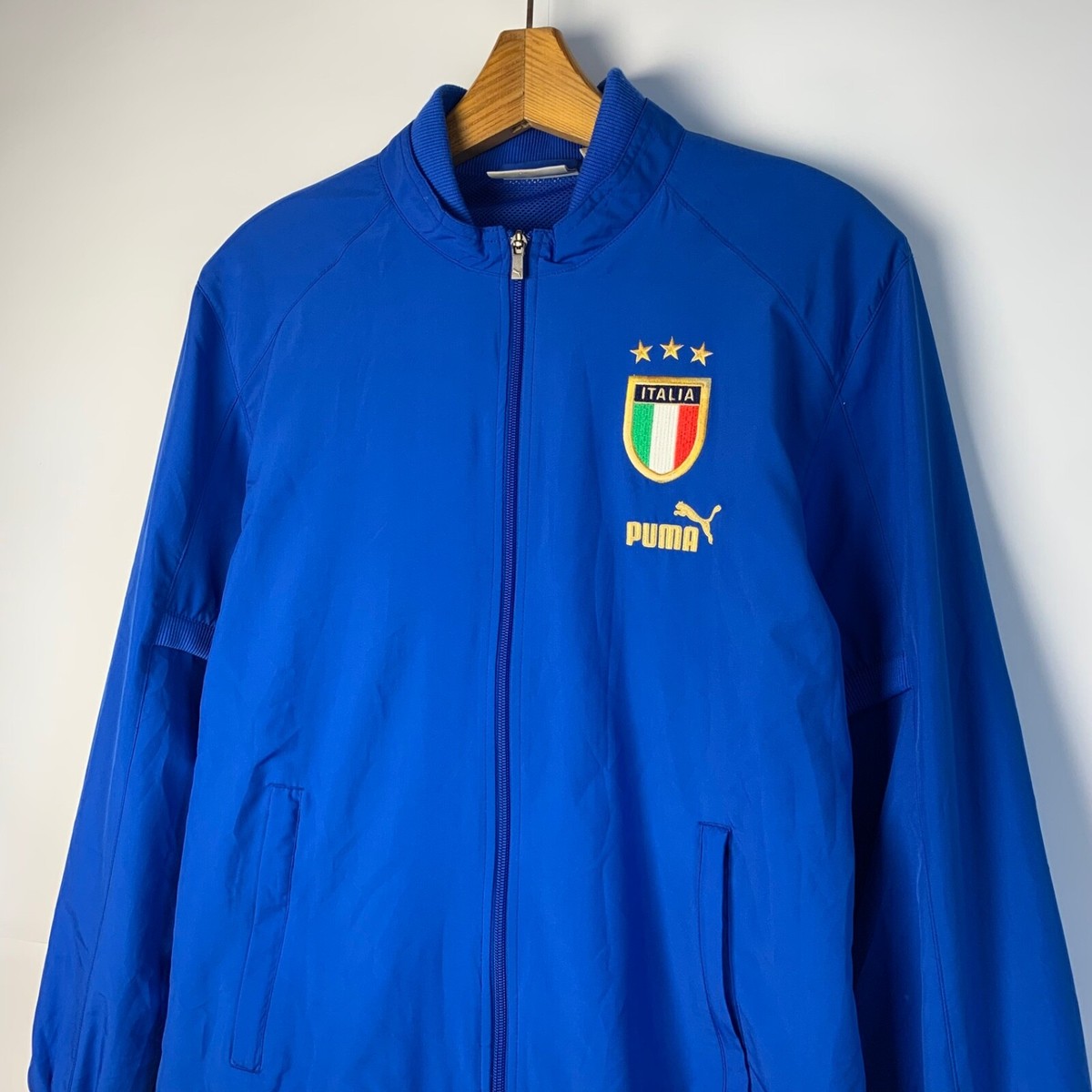 ITALY 2004 2006 PRE MATCH FOOTBALL SOCCER TRACK JACKET PUMA sz S