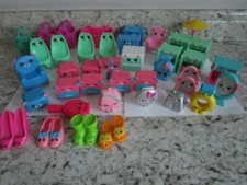 Shopkins Toy Lot 40 Items Furniture Figurines Shoes Baskets