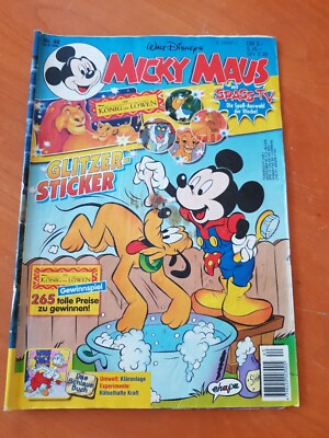 Micky Maus Heft Nr. 40, 1995 - Minnie, Goofy, Pluto, Donald Duck, Walt Disney