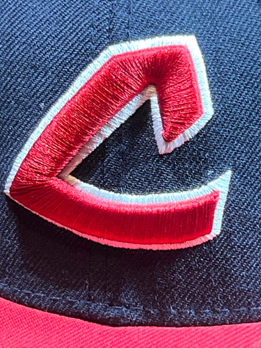 New Era 59FIFTY Cooperstown Collec 70s C CLE Indians WOOL-FITTED 7 1/4 BOX SHIP - Picture 2 of 20
