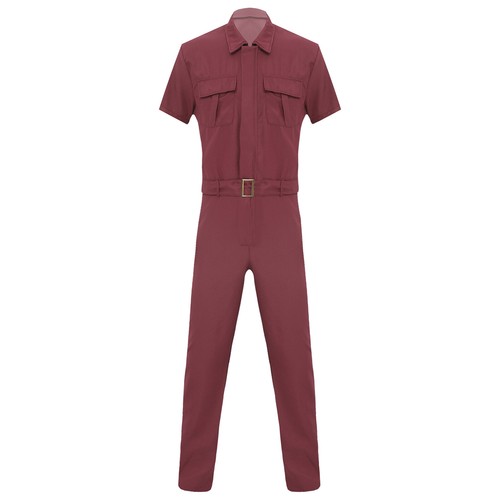 Monos con cremallera para hombre Uniformes de taller automático Ropa de trabajo de almacén con cinturón - Imagen 16 de 55