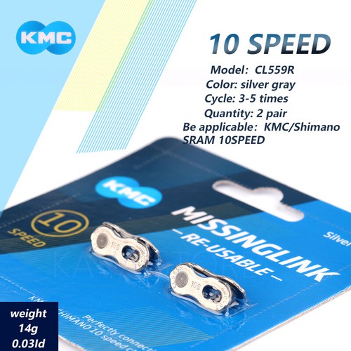 KMC 6 7 8 9 10 11 12 velocidades eslabón perdido para cadena de eslabón rápido Shimano SRAM 2 pares - Imagen 16 de 21