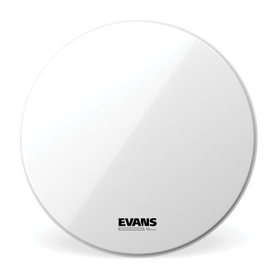 Evans EQ3 Resonant Smooth White Bass Drum Head, No Port, 22 Inch