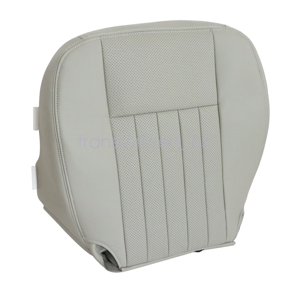 Cubierta de asiento de cuero perforado gris para parte inferior del conductor Lincoln Navigator 2003-2006 Foto 3 de 4