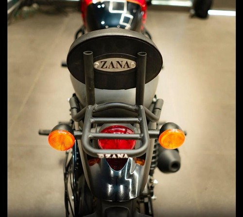 "BACKREST WITH PARCEL SHELF MILD STEEL" FIT FOR ROYAL ENFIELD HUNTER 350 - Picture 6 of 6