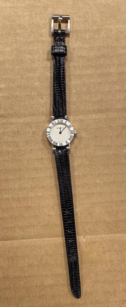 TIFFANY&CO ATLAS S0640 STERLING SILVER 19mm QUARTZ WATCH. | eBay