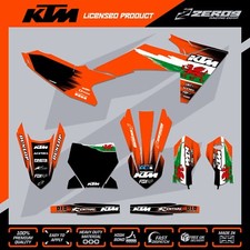 KTM 50 65 MOTOCROSS GRAFICA MX GRAFICA DECALCOMANIE SX50 SX65 BANDIERA GALLES ARANCIONE