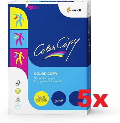 2.500 Mondi Color Copy Kopierpapier 100g A4 Druckerpapier weiß - !FOLIERT!