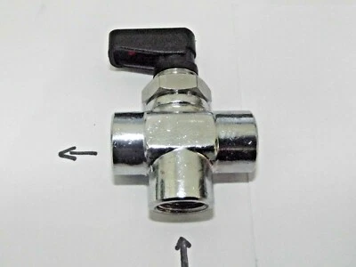 L PORT MINI BALL VALVE,1/4 Bsp Aignep 6700-1/4 Nickel Plated Brass, Air & Fluid