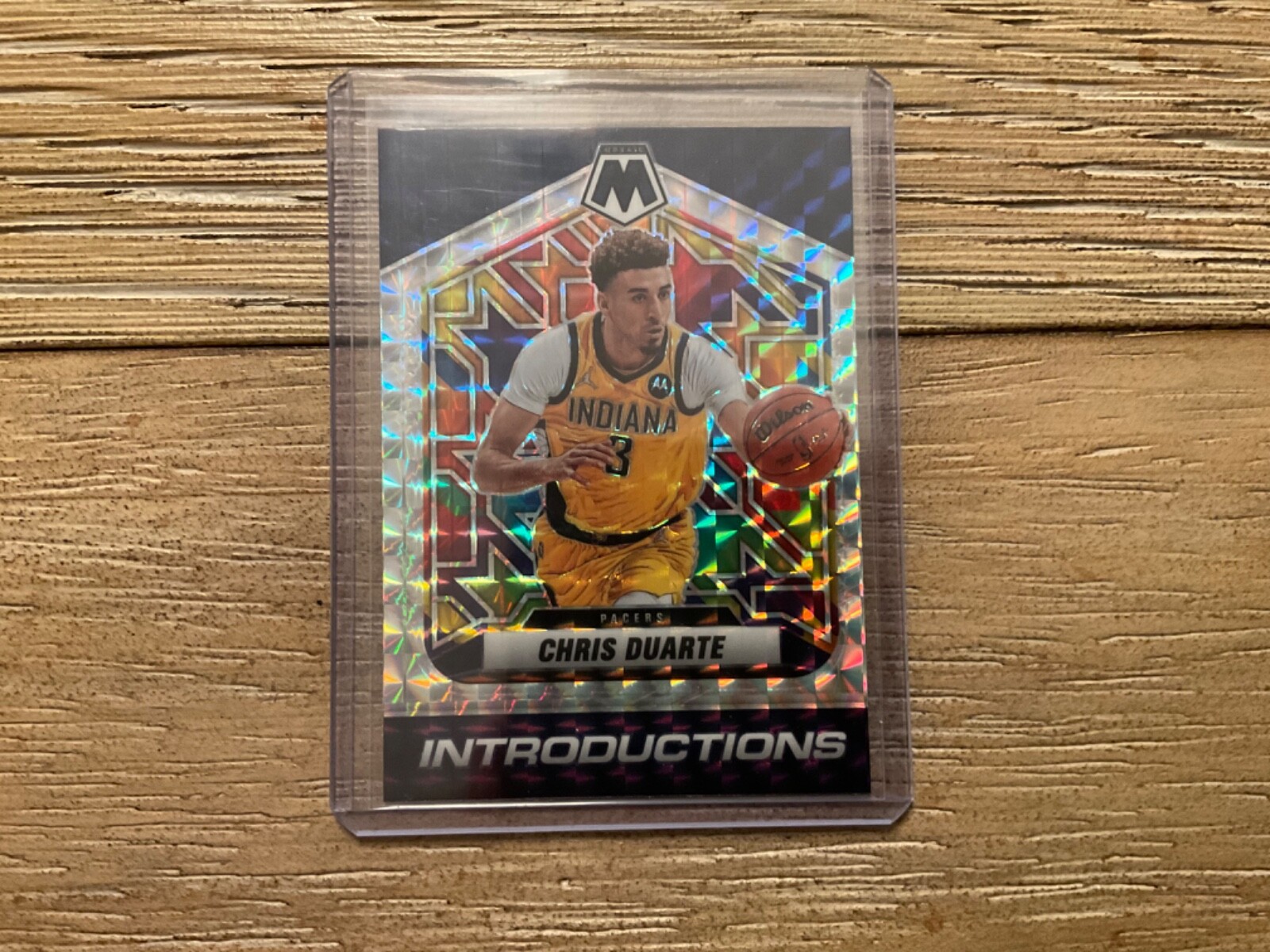 2021-22 Panini Mosaic Basketball Chris Duarte Silver Mosaic Rookie Introductions