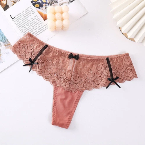 5 Pack Lot Sexy Womens Full Lace Panties Thong G string High Leg Underwear Brief - Picture 12 of 28