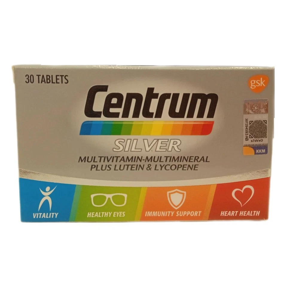 CENTRUM Silver Multivitamin-Multimineral Plus Lutein & Lycopene 30 Tablets - Image 2 of 4