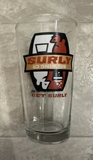 Rare SURLY BREWING CO., TWIN CITIES, MN.  Beer Glass Rare Original Style Image