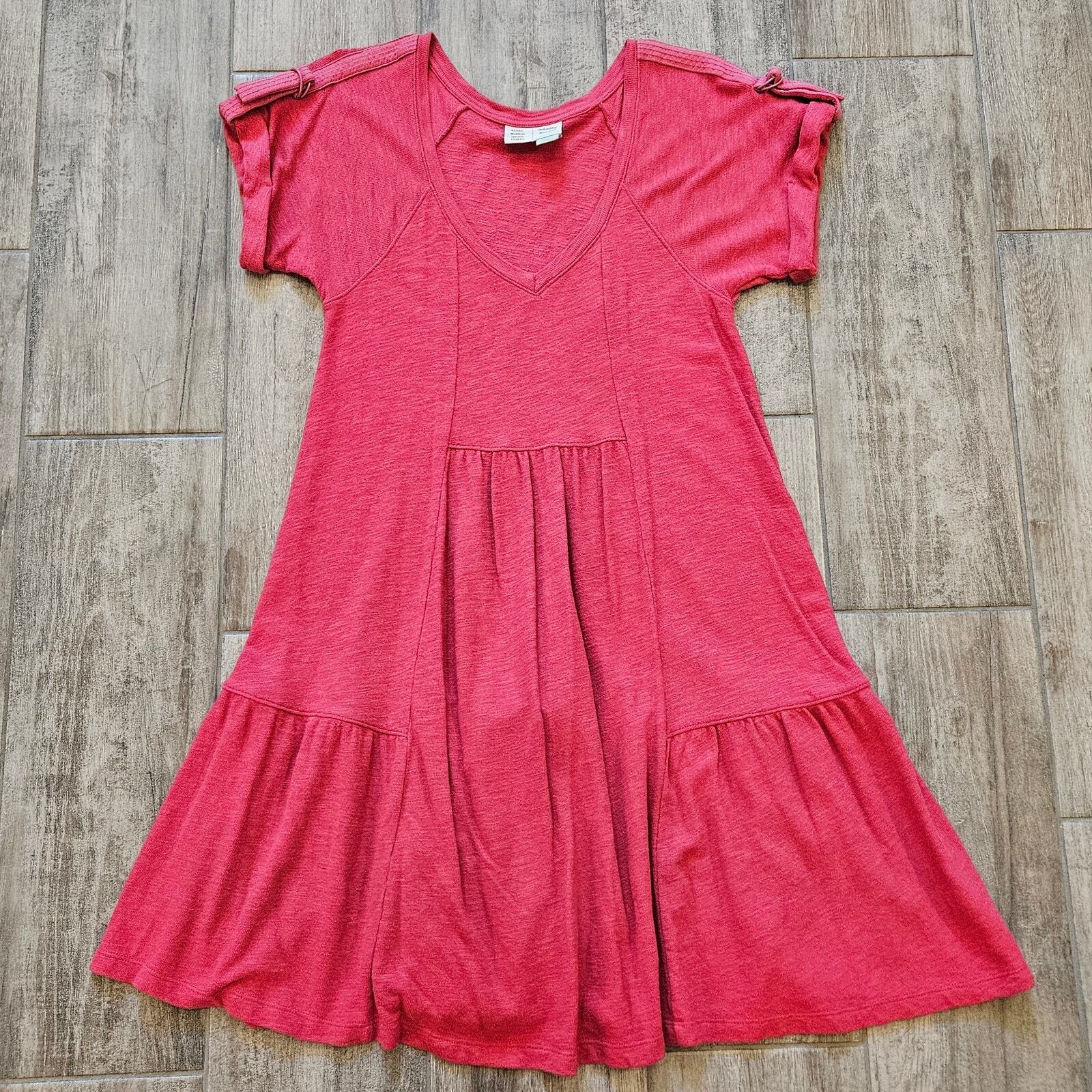 Anthropologie Saturday Sunday Dress Womens Size S Kathie Flounced Mini Ruffle