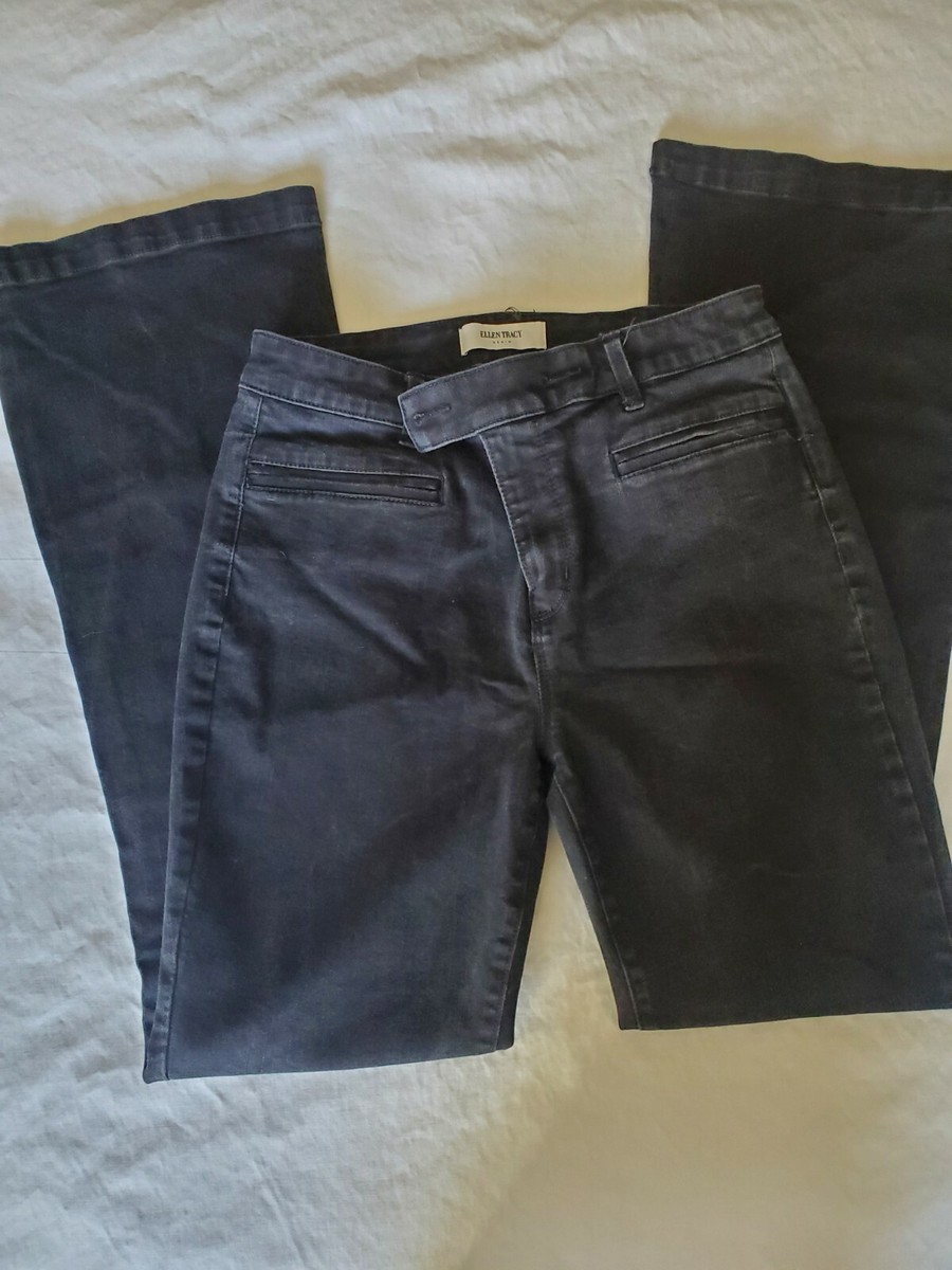 Ellen Tracy, Womens Jeans, faded Black, Bootcut, Size 10