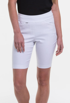 EP PRO NY WOMEN'S Pull On COMPRESSION Golf Shorts XL WHITE NEW NWT