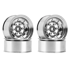 4PCS 1.55 Metal Beadlock Wheel Rim Hub for 1/10 RC Crawler Car Axial Jr 9U6