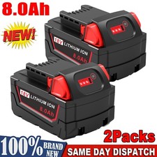 2PACK 8000mAh 18V Battery For Milwaukee For M18 Extended Capacity 48-11-1860 NEW