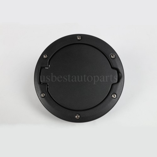 Gas Cap Cover Black Fuel Tank Door Fuel Filler Door for Jeep Wrangler