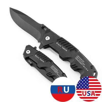 Outdoor cutting folding fruit knife defense equipment for jungle operations