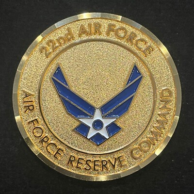 22nd Twenty Second Air Force Commander Challenge Coin | eBay