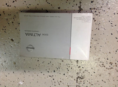 2006 NISSAN ALTIMA Owners Operators Owner Manual FACTORY OEM 2006 Book