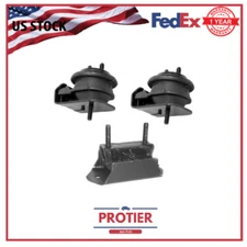 Front Motor & Trans Mount Set 3PCS for 1989 - 1995 Mazda MPV 3.0L 4WD