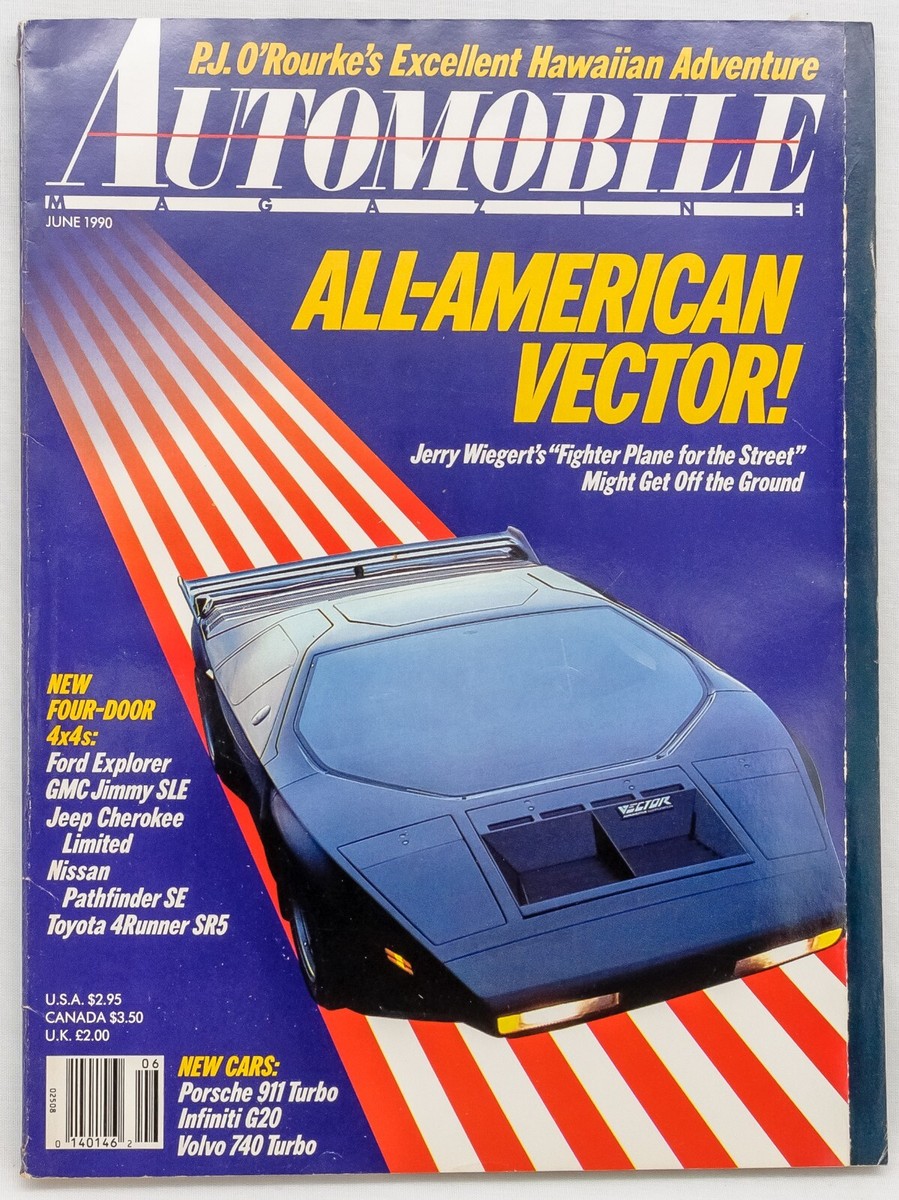 1990 “AUTOMOBILE” Magazine Lot of 9 | MR2, Vector, 911T