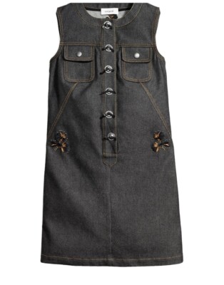 white christmas dresses Tied Button Up Short Sleeve Denim Dress  The Enchanted Coach, LLC