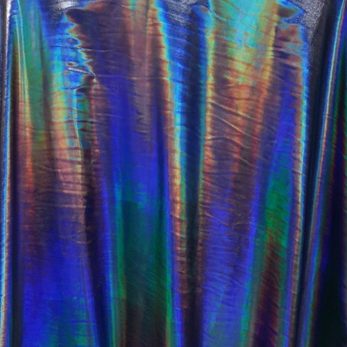 IRIDESCENCE HOLOGRAM PU VINYL / 4-WAY STRETCH SPANDEX COSTUME DANCE FABRIC 54"W - Picture 89 of 120